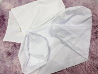 {Xiaoqian Home Furnishings} Vỏ gối nhồi bông gòn có khoá kéo bảo vệ sức khỏa, màu trắng đủ kích thư
