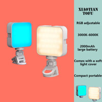 Xiaotian TOFU Light RGB Pocket Fill Light Di Động Live Di Động Để Bàn Chụp Ảnh 3000K-6000K Đảng Bầu Không Khí Ánh Sáng