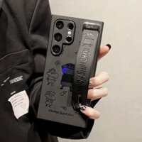 Xiaoxin Laser Dây Đeo Tay Da Điện Thoại Dành Cho Samsung Galaxy S22 S23 S24 S25 Ultra Plus Hộp Chống Va Đập