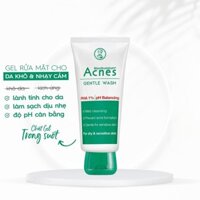{XIAOYOU Beauty} Sữa rửa mặt chính hãng, sữa rửa mặt Acnes Gentle Wash kiểm soát bã nhờn, cấp ẩm ng
