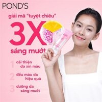 {XIAOYOU Beauty} Sữa rửa mặt trắng hồng rạng rỡ Ponds White Beauty 100g (mẫu mới)