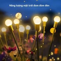 Xiaozhubangchu Đèn năng lượng mặt trời Đèn LED ngoài trời Chống nước Sân vườn Trang trí cảnh quan Bầu không khí Cắm đất Đèn bãi cỏ