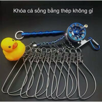 Xích cá -Phao Vịt Vàng- Xích cá Thép Không Gỉ xích cá Bánh Xe Đa Năng Xích cá Cá Có Ổ Cắm Mặt Đất