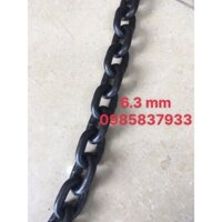 Xích chịu lực 6.3 mm tải 1 tấn dài 1 m tiêu chuẩn Nhật dùng móc buộc cẩu kéo an toàn hiệu quả