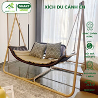 Xích đu cánh én SMARTHOMES decor phòng khách ban công sân vườn quán cafe chất liệu giả mây