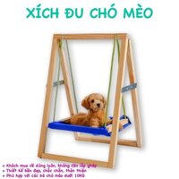 Xích Đu Cho Chó Mèo / Xích Đu Thú Cưng Làm Bằng Gỗ Thiết Kế Thân Thiện Bền Đẹp Phù Hợp Với Các Bé Dưới 10KG