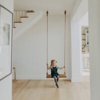 Xích Đu Gỗ Tự Nhiên kích thước ghế 50x20