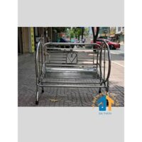 Xích đu inox mini kiểu trái tim rộng 1m2