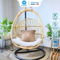 Xích đu mây cao cấp, derco sân vườn, trang trí ban công, đồ chơi cho bé, ghế tổ chim cho bà bầu thư giãn / FutureHomes