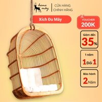 Xích đu mây tre đan HOME MÂY trang trí ban công, quán cafe, khách sạn, homestay