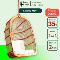 Xích đu mây tre đan trang trí ban công, quán cafe, khách sạn, homestay