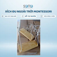 Xích đu ngoài trời bằng gỗ tự nhiên