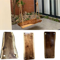 xích đu nguyên tấm gỗ tự nhiên dây thừng xơ dừa