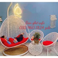 Xích đu sân vườn thanh lý, bàn ghế xích đu giá tại kho