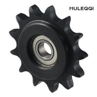 Xích Idler Bánh xích, 10mm Bore 1 / 2 "Pitch 13 Răng Convex Idler Gear, Đen Oxide Finish C45 Vòng bi thép Carbon cho ISO 08B Dây chuyền Máy móc truyền động