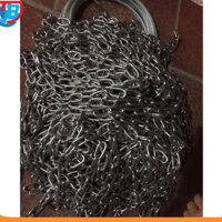 Xích inox chuẩn 304 phi 6. 10m xích đu. xích inox.  inox  chuẩn 304 , xích khóa đồ cáp thép giá sỉ