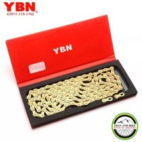 Xích sên vàng bán rỗng xe đạp YBN 11 Speed - Fullbox