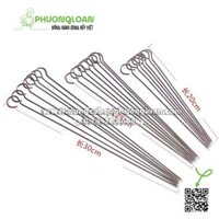 Xiên nướng thịt Inox 30cm