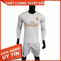 xiêu GIẦY Bộ thể thao CLB Real 2020 Tay dài - Thun Lạnh -Vải Đẹp XIÊU rẻ