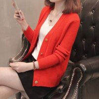 XIÊU MẪU THỜI TRANG ÁO KHOÁC LEN CÀI NÚT VÀNG NỮ TÍNH : RẺ VÔ ĐỊCH