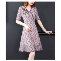 XIÊU MẪU THỜI TRANG ĐẦM XOÈ REN THÊU HOA CAO CẤP : RẺ VÔ ĐỊCH