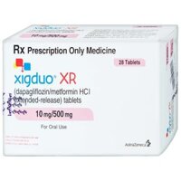 Xigduo XR 10mg/500mg (Metformin, Dapagliflozin) Astrazeneca – Cải thiện kiểm soát đường huyết (hộp 4 vỉ x 7 viên)