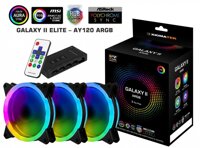 XIGMATEK GALAXY II ELITE - AY120 ARGB (EN42098): 2 SIDE RING (PACK x3 CONTROLLER POWER HUB)