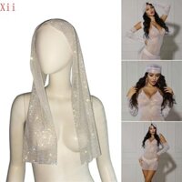 Xii Khăn Quấn Tinh Tế Nữ Turban Nữ Cho Đầu Quấn Phụ Kiện Tóc Hồi Giáo