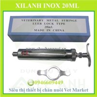 Xilanh inox 20ml chính hãng - Bơm tiêm thuốc inox 20cc cao cấp