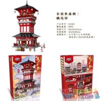 XINGBAO 01025 non Lego ZHEN YUANFANG. bộ đồ chơi xếp lắp ráp ghép mô hình Chinatown 盛世唐朝 Khu Phố Tàu 3295 khối