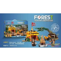 XINGBAO XB-15001 15001 XB15001 non Lego SINH TỒN TRONG RỪNG bộ đồ chơi xếp lắp ráp ghép mô hình Forest Adventure Thám Hiểm Rừng Già 283 khối