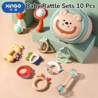 ⭐Xinge⭐Bộ lục lạc cho bé Bộ đồ chơi lục lạc mọc răng Bộ đồ chơi Grab Shaker và Spin Lục lạc Đồ chơi giáo dục sớm