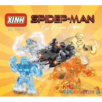 XINH 9011 non Lego BỐN YẾU TỐ HÌNH LỚN bộ đồ chơi xếp lắp ráp ghép mô hình Super Heroes Siêu Nhân Anh Hùng 166 khối