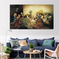 Xinqi Tranh Vải canvas Treo Tường In Hình Chúa jesus Và Dấu Vân Tay Trang Trí Nhà Cửa