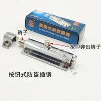 Xinte Loại Nút Chống Trộm Bu Lông Lò Xo Tự Động Bu Lông Hợp Kim Kẽm Bu Lông Cửa Bu Lông Khóa Phòng 406