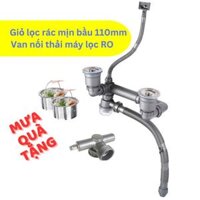 Xiphong chậu rửa bát Inox 2 ngăn [LOẠI 1] 2 cốc lọc rác đường kính 110mm, kiểu cốc cao 11cm