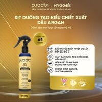 Xịt bảo vệ tóc khỏi nhiệt Argan Oil Heat Shield Pura D'or 236ml Organic, giữ nếp tóc mềm