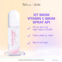 Xịt Bikini khử mùi giảm thâm vùng kín, Xịt thơm Bikini Vitamin C API kháng khuẩn, nước hoa vùng kín