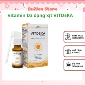 Xịt bổ sung Vitamin D và K2 Vitdeka Spray 10ml