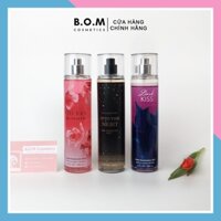 Xịt body Bath & Body works 236ml vị Dark kiss/Cherry/Into the night