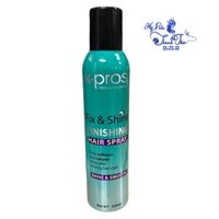 Xịt bóng dưỡng chất giữ màu tóc X-pros Fix & Shine Finishing Hair Spray 320ml [ New 2024 ]