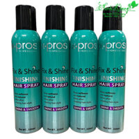 Xịt bóng dưỡng chất giữ màu tóc X-pros Fix & Shine Finishing Hair Spray 320ml ( MK )