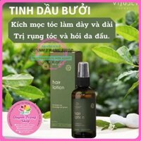 Xịt bưởi Vijully, Tinh dầu bưởi hair lotion Vijully 100ml kích mọc tóc ,giảm rụng tóc, Kèm vòi xịt
