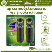 Xịt cai thuố.c lá Nicorette hiệu quả nhanh chóng xuất xứ Úc