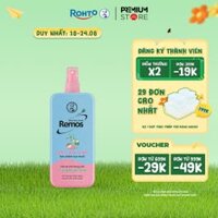 Xịt chống muỗi cho bé từ 6 tháng tuổi hương khuynh diệp Rohto Mentholatum Remos Baby Spray 150ml