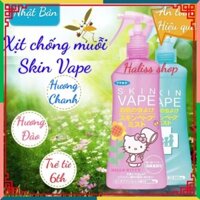 Xịt chống muỗi cho em bé Nhật Bản Skin Vape Hương chanh - đào 200ml