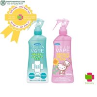 Xịt chống muỗi và côn trùng Hello Kitty Skin Vape, Nhật Bản (200ml) cho bé từ 6 tháng