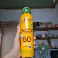 xịt chống nắng alba botanica hawaiian sunscreen