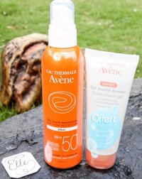 Xịt chống nắng Avene SPF50+ 200 ml tặng kèm sữa tắm Avene 100 ml