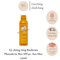 Xịt chống nắng Bioderma Photoderm Max SPF50+ Sun Mist 150ml - mylysstoredn